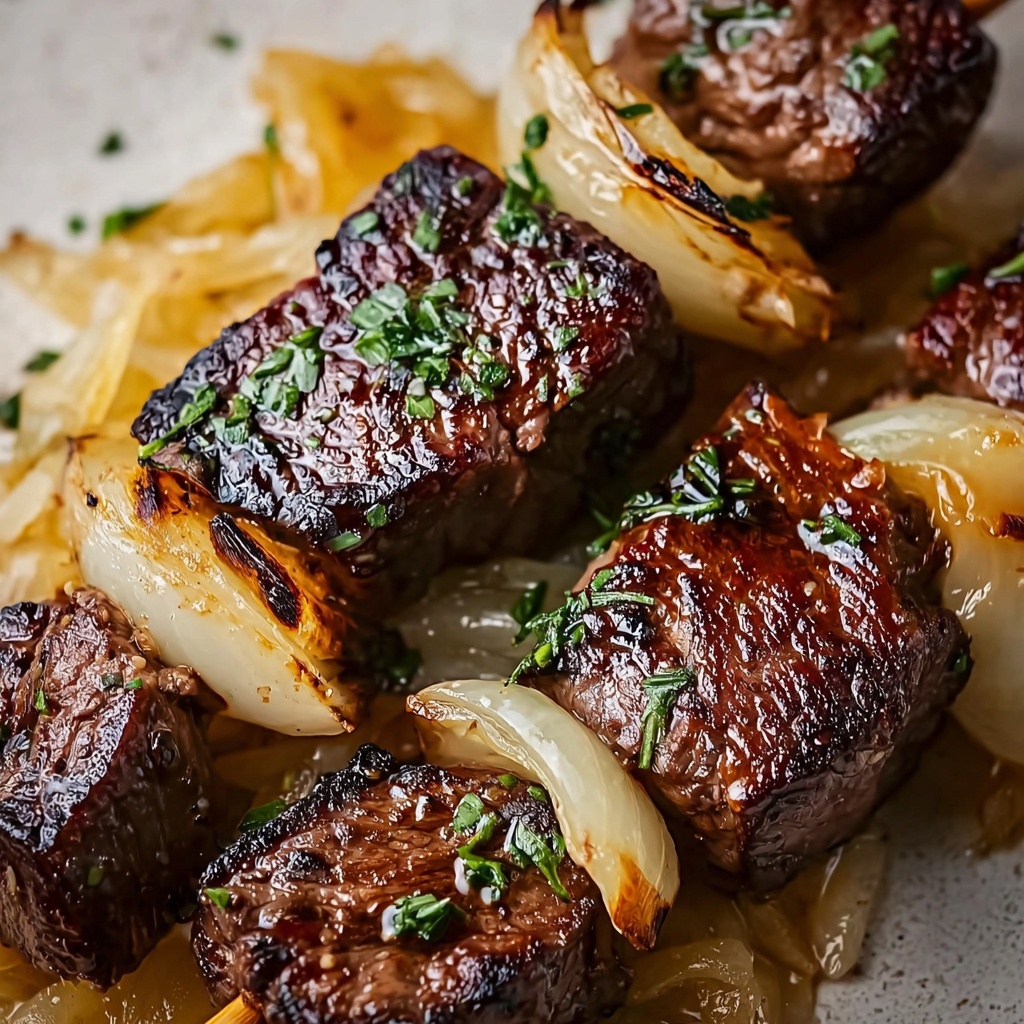 Reuben Steak Skewers with Sauerkraut and Russian Dressing Recipe - Recipe Image