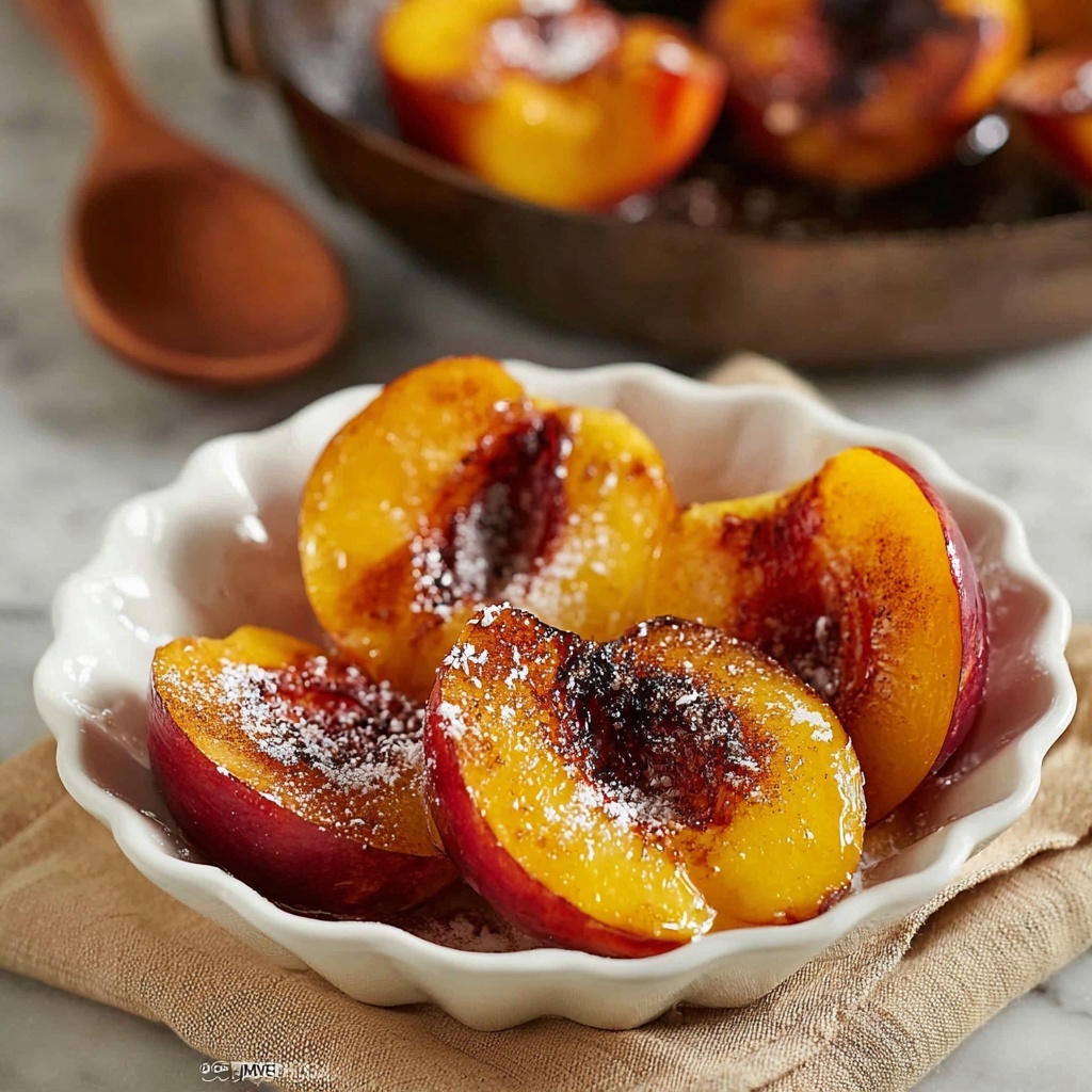 Cinnamon Sugar Baked Peaches Recipe - Recipe Image