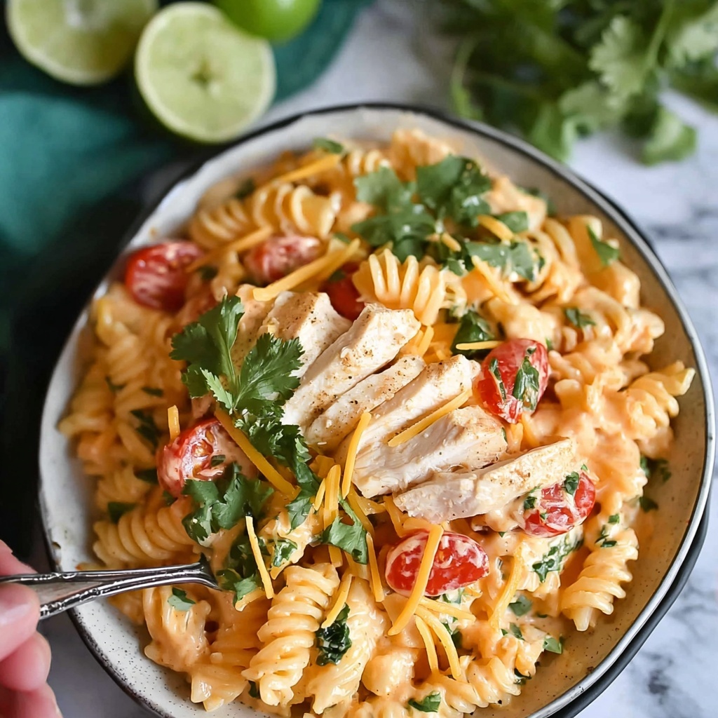 Crock Pot Salsa Ranch Chicken Pasta Recipe - Recipe Image