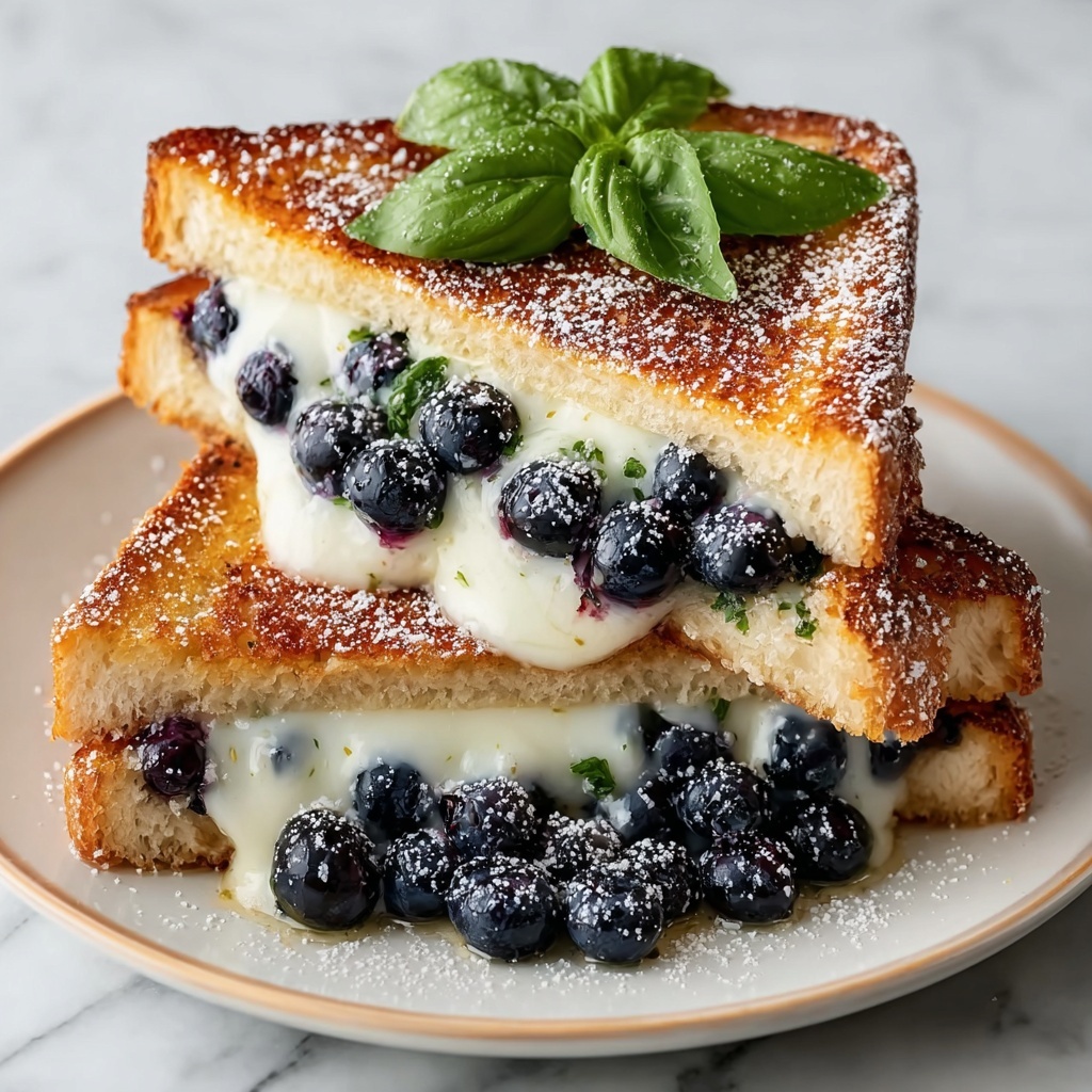 Blueberry Brie Grilled Cheese Sandwich Recipe - Recipe Image