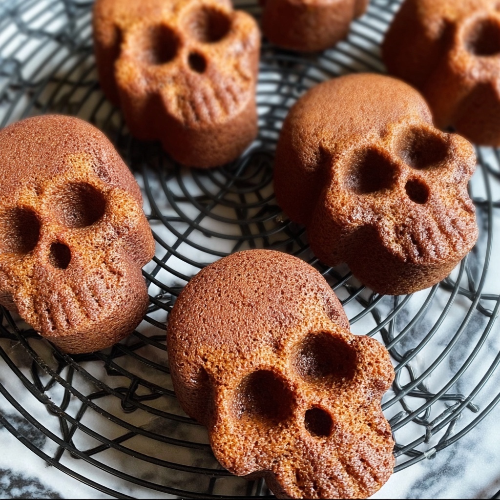 Chocolate Lava Skull Cakes Recipe - Recipe Image