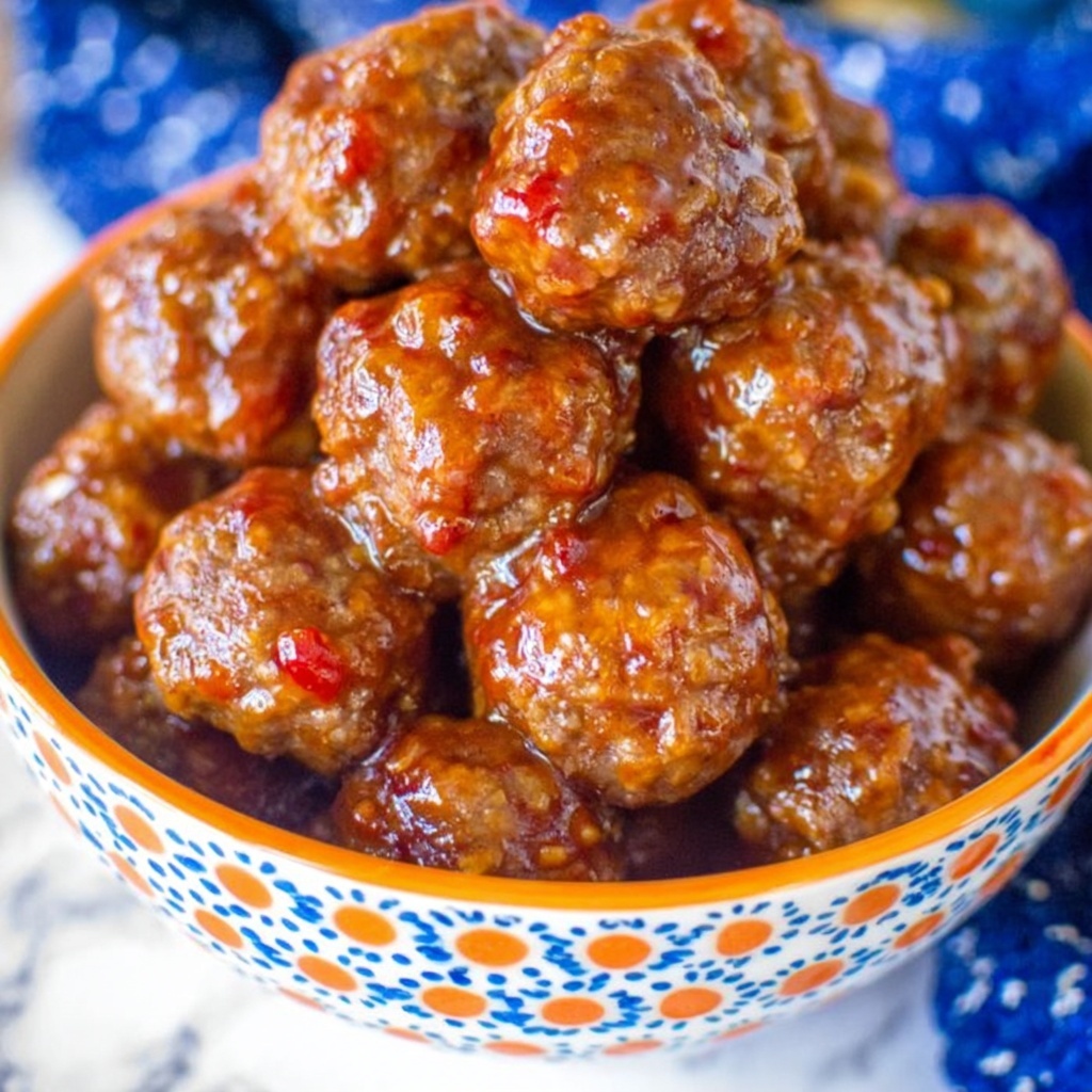 Cranberry Thai Chili Meatballs Recipe - Recipe Image