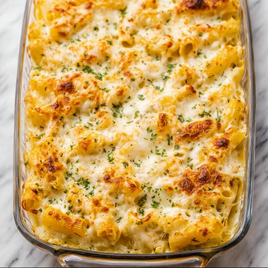 Cheesy Chicken Rigatoni Recipe - Recipe Image