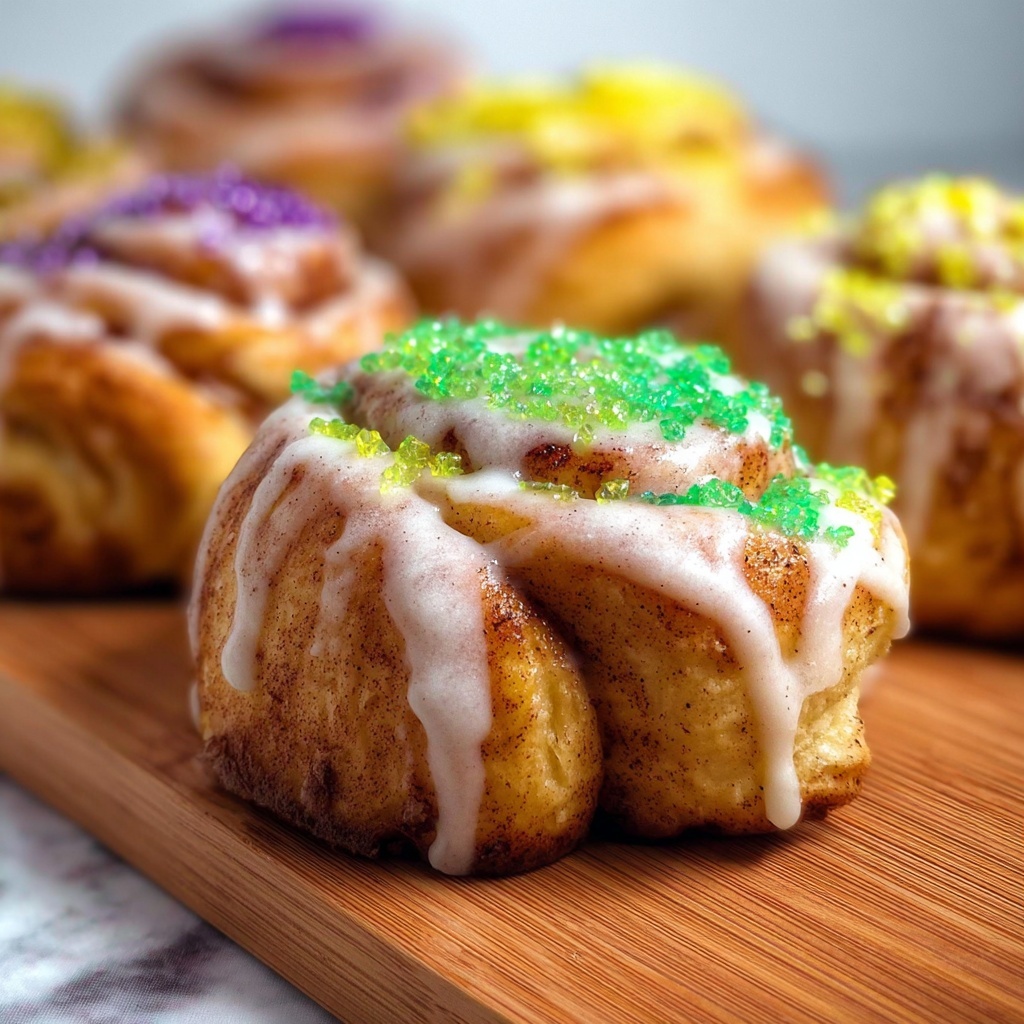 Easy King Cake Knots Recipe - Recipe Image