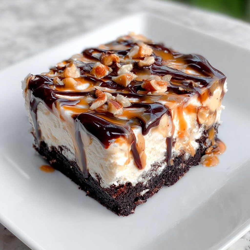 Snickers Poke Cake Recipe - Recipe Image