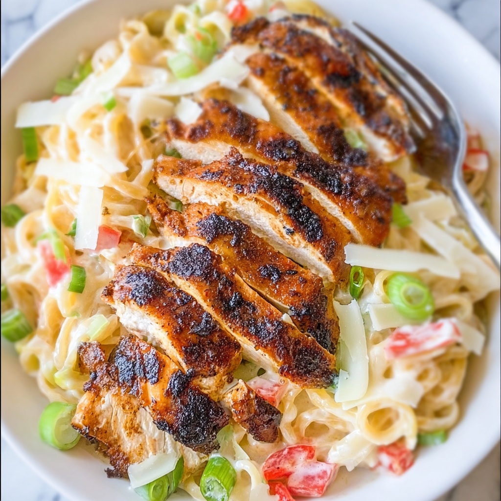 Blackened Chicken Alfredo Recipe - Recipe Image