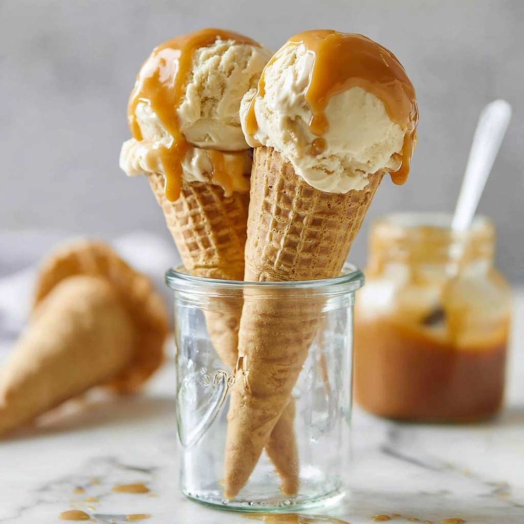 Vegan Caramel Ice Cream (No-Churn) Recipe - Recipe Image