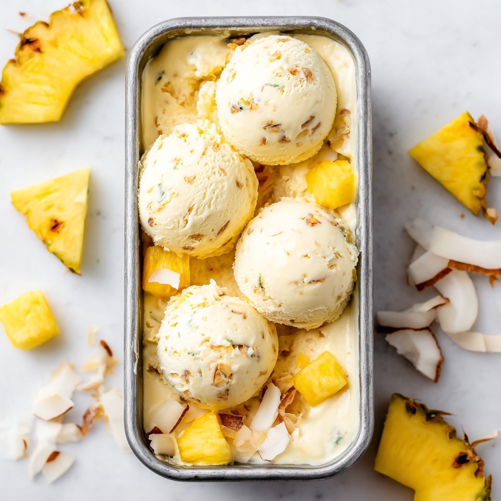 Pina Colada Ice Cream Recipe - Recipe Image