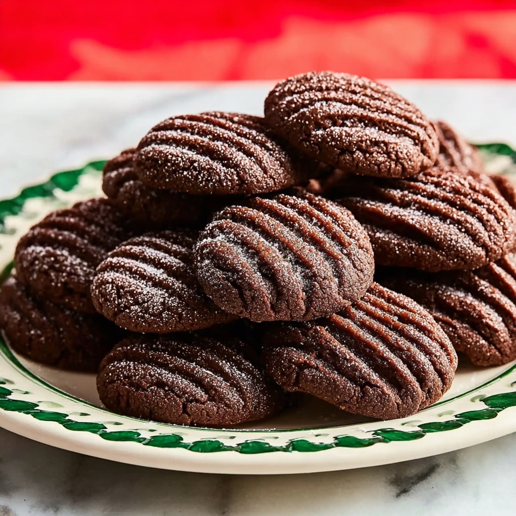 Gluten-Free Chocolate Shortbread Cookies Recipe - Recipe Image