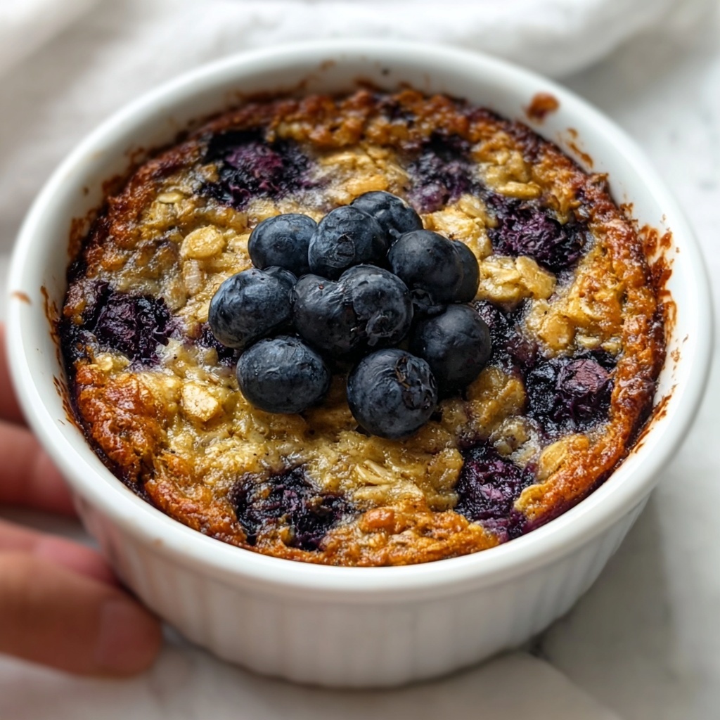 Blueberry Muffin Baked Oats Recipe - Recipe Image