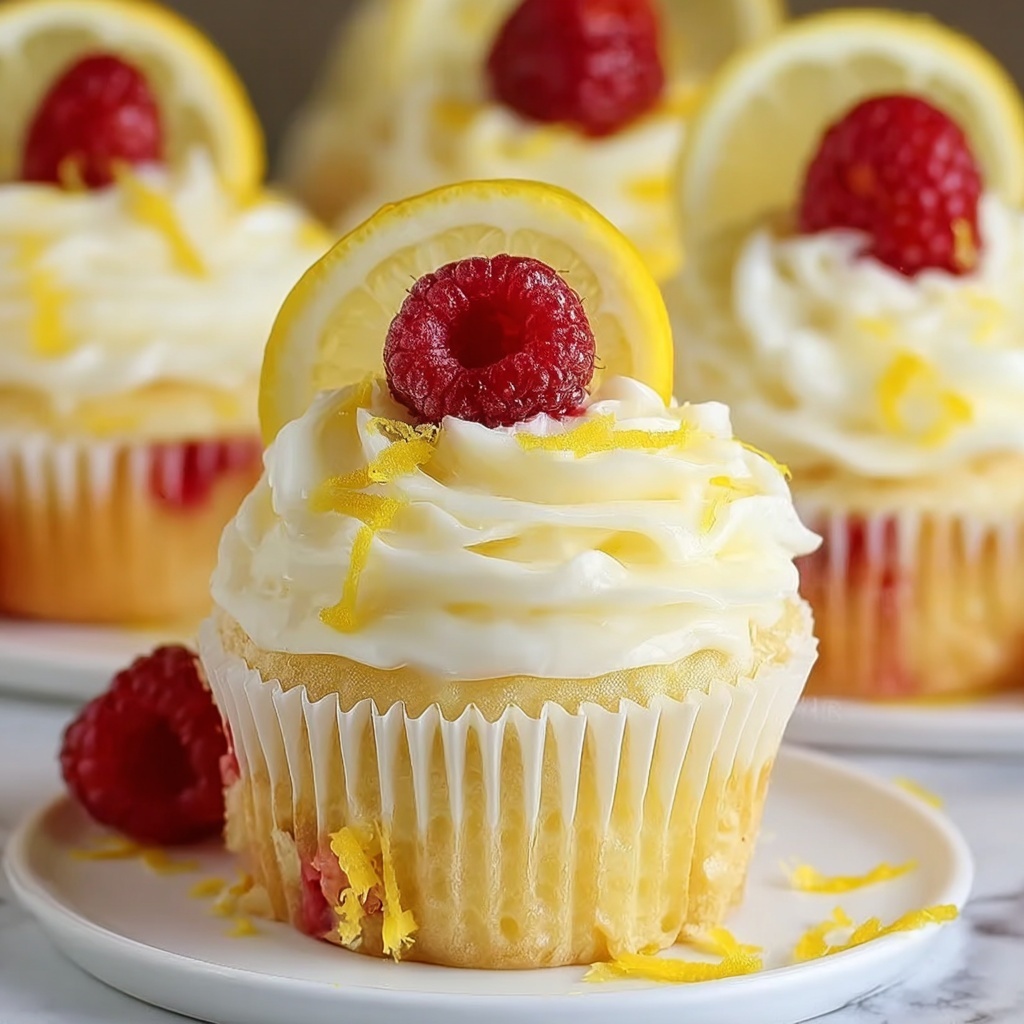 Raspberry Lemon Heaven Cupcakes Recipe - Recipe Image
