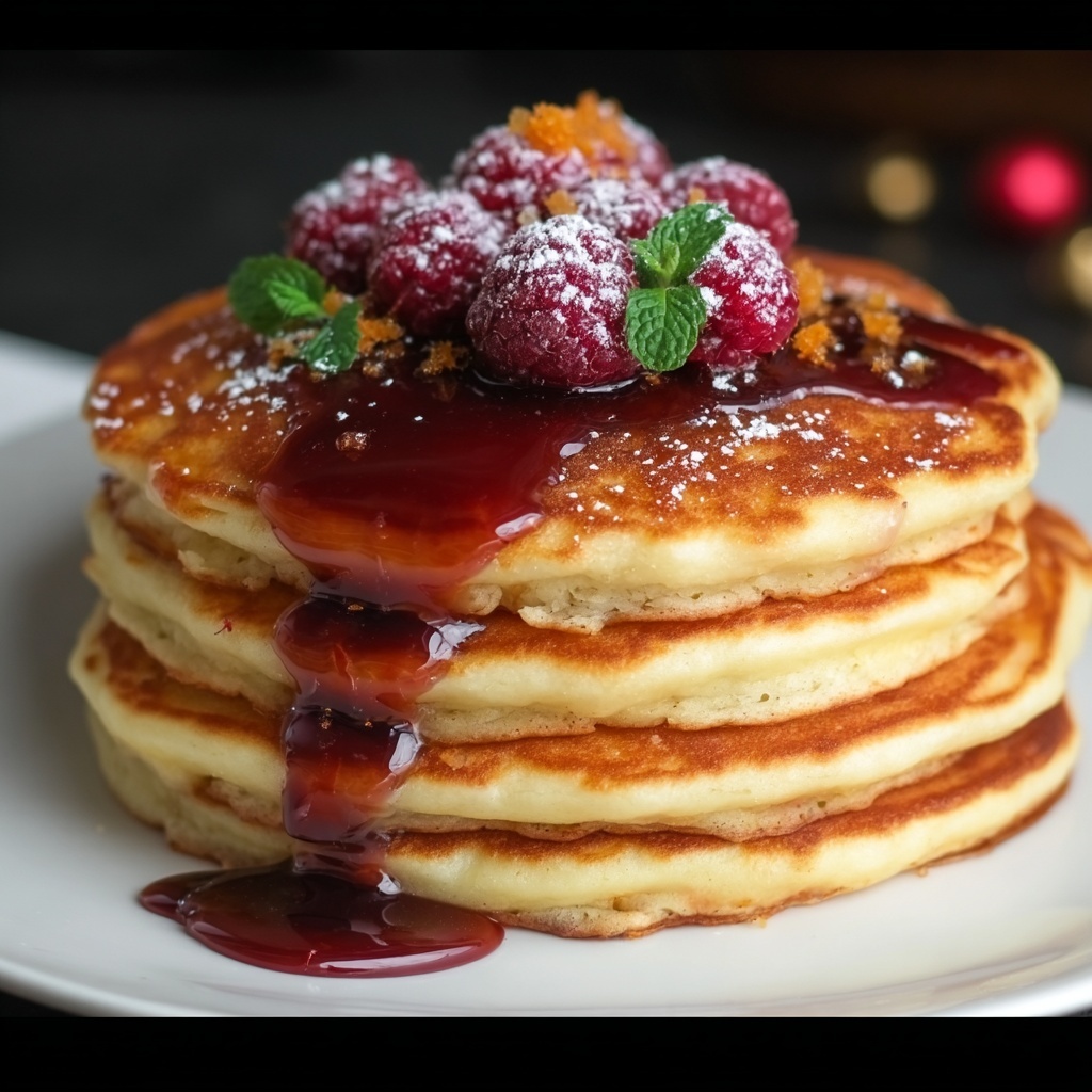 Raspberry Carrot Cake Pancakes Recipe - Recipe Image