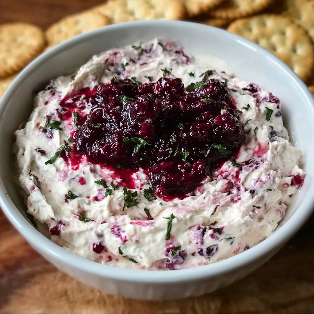 Holiday Cranberry Jalapeño Cream Cheese Dip Recipe - Recipe Image