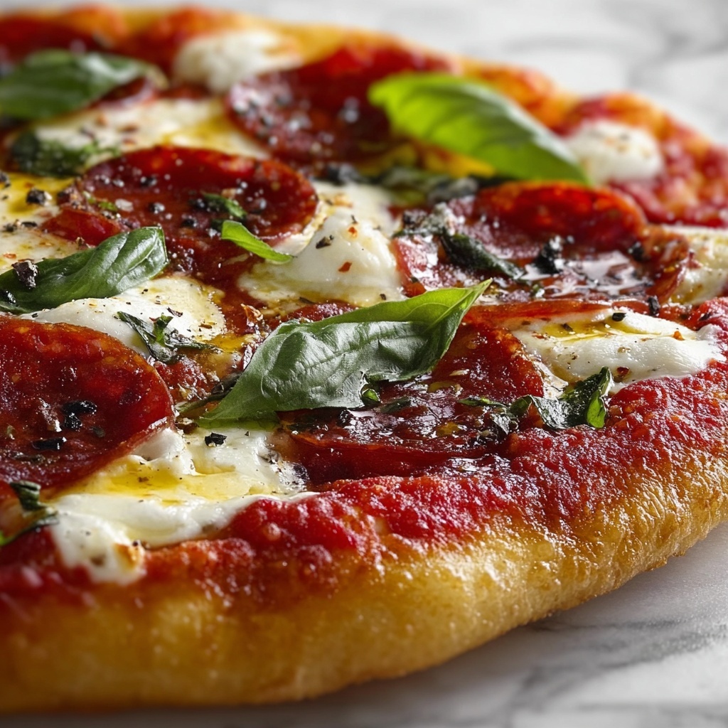 Goat Cheese and Soppressata Pizza Recipe - Recipe Image