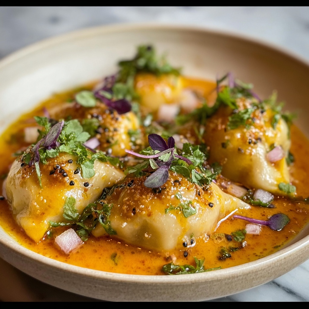 Warbat with Ashta and Simple Syrup Recipe - Recipe Image