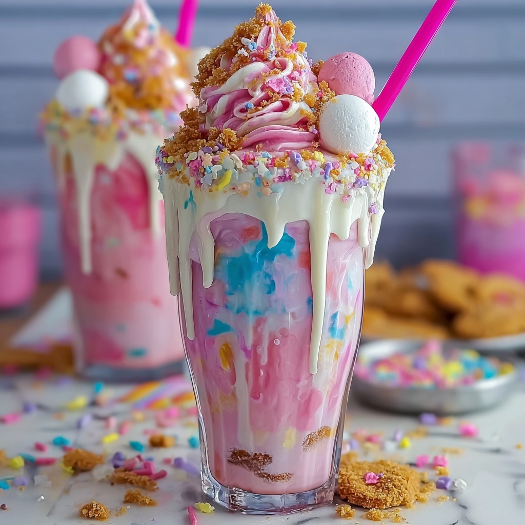 Unicorn Fantasy Freakshakes Recipe - Recipe Image