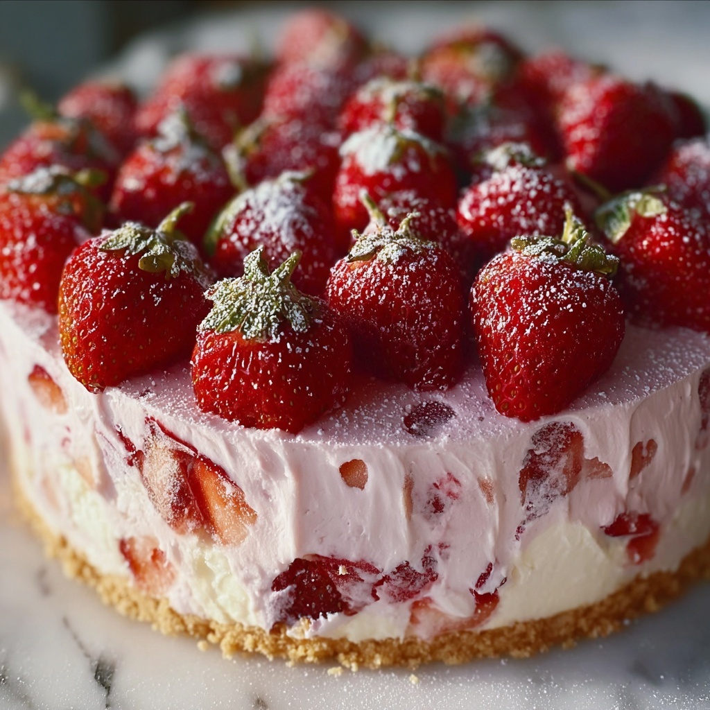 Strawberry Italian Cream Pound Cake Recipe - Recipe Image