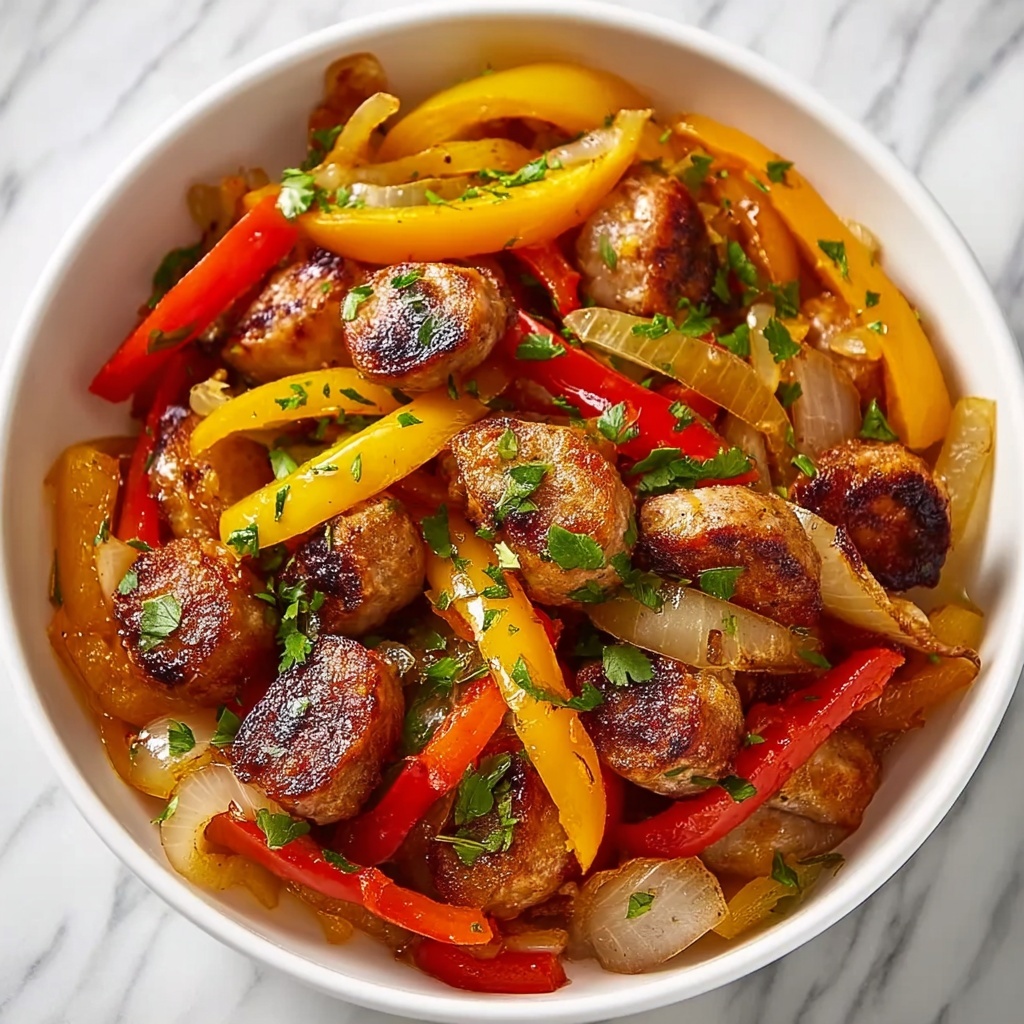 Sausage and Peppers Skillet Recipe - Recipe Image