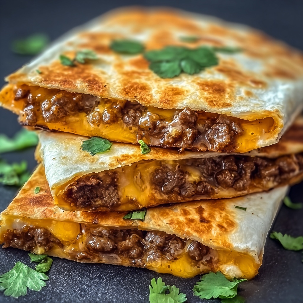 Spicy Beef Quesadillas Recipe - Recipe Image