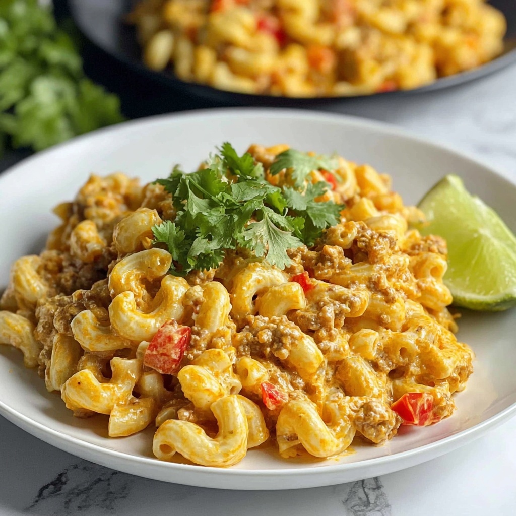Crockpot Chicken Enchilada Pasta Recipe - Recipe Image