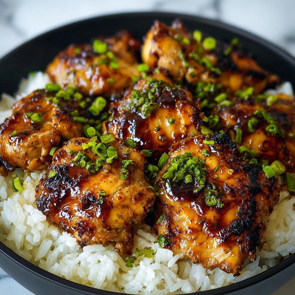 Honey BBQ Chicken Rice Recipe - Recipe Image