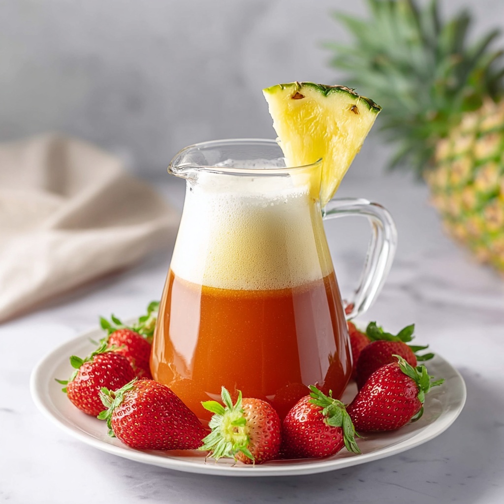 Pineapple Strawberry Agua Fresca Recipe - Recipe Image