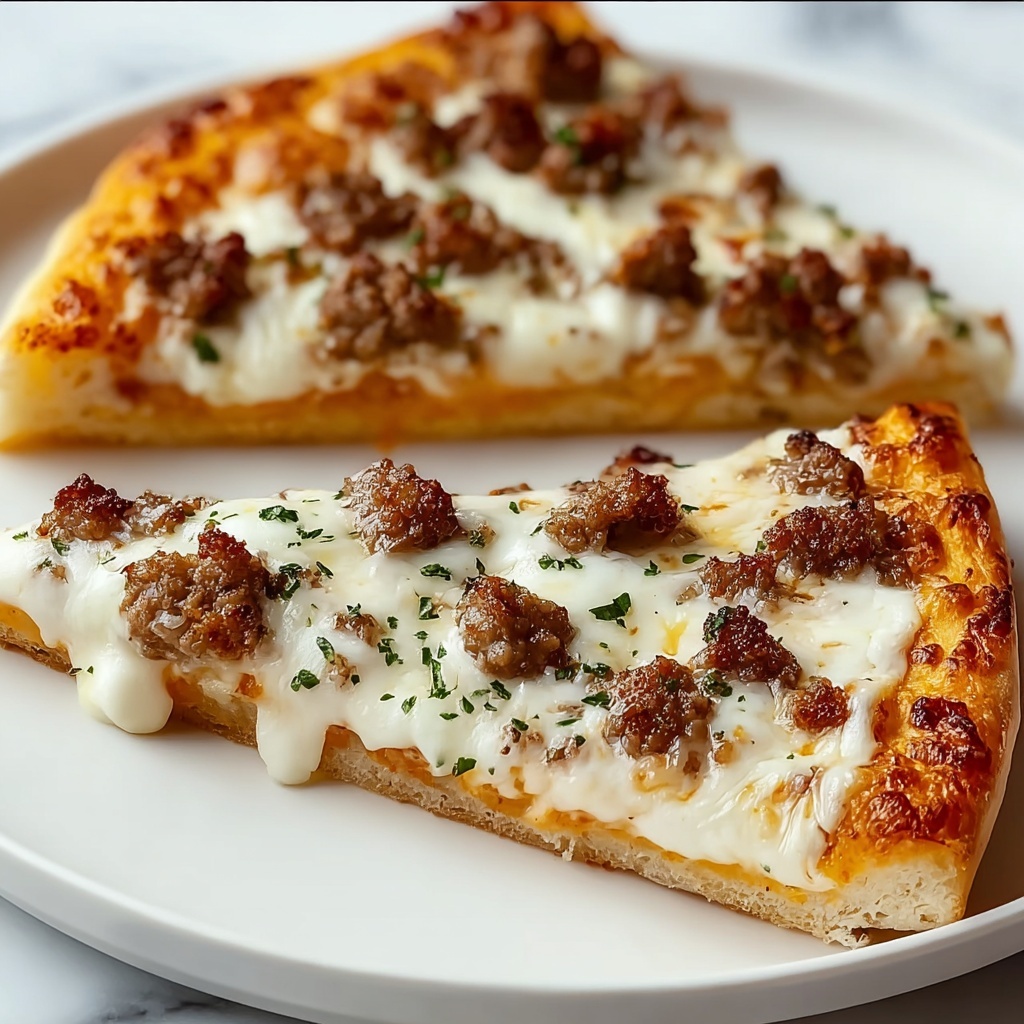 Biscuits & Sausage Gravy Breakfast Pizza Recipe - Recipe Image