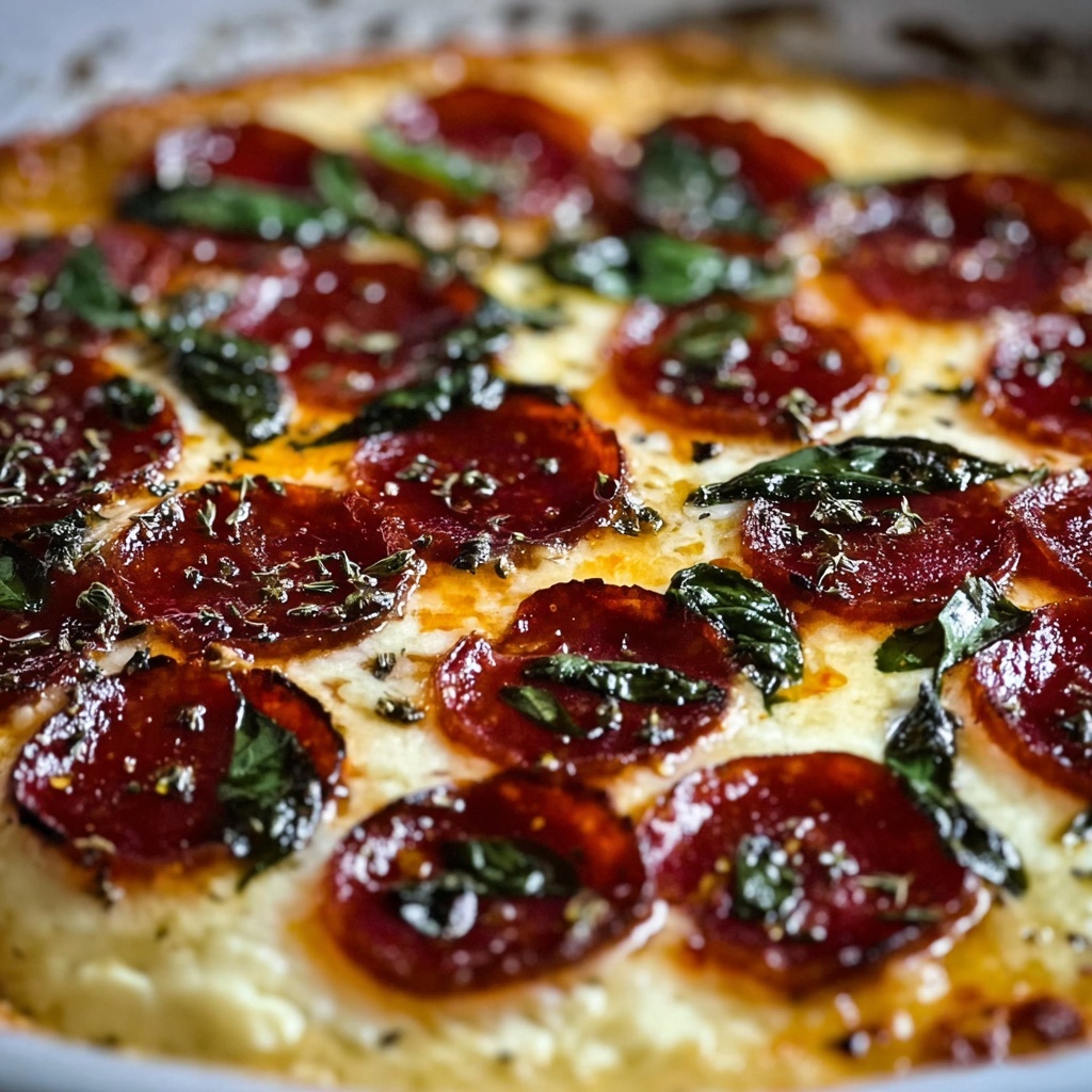 Tomato Burrata Pepperoni Pizza Dip Recipe - Recipe Image