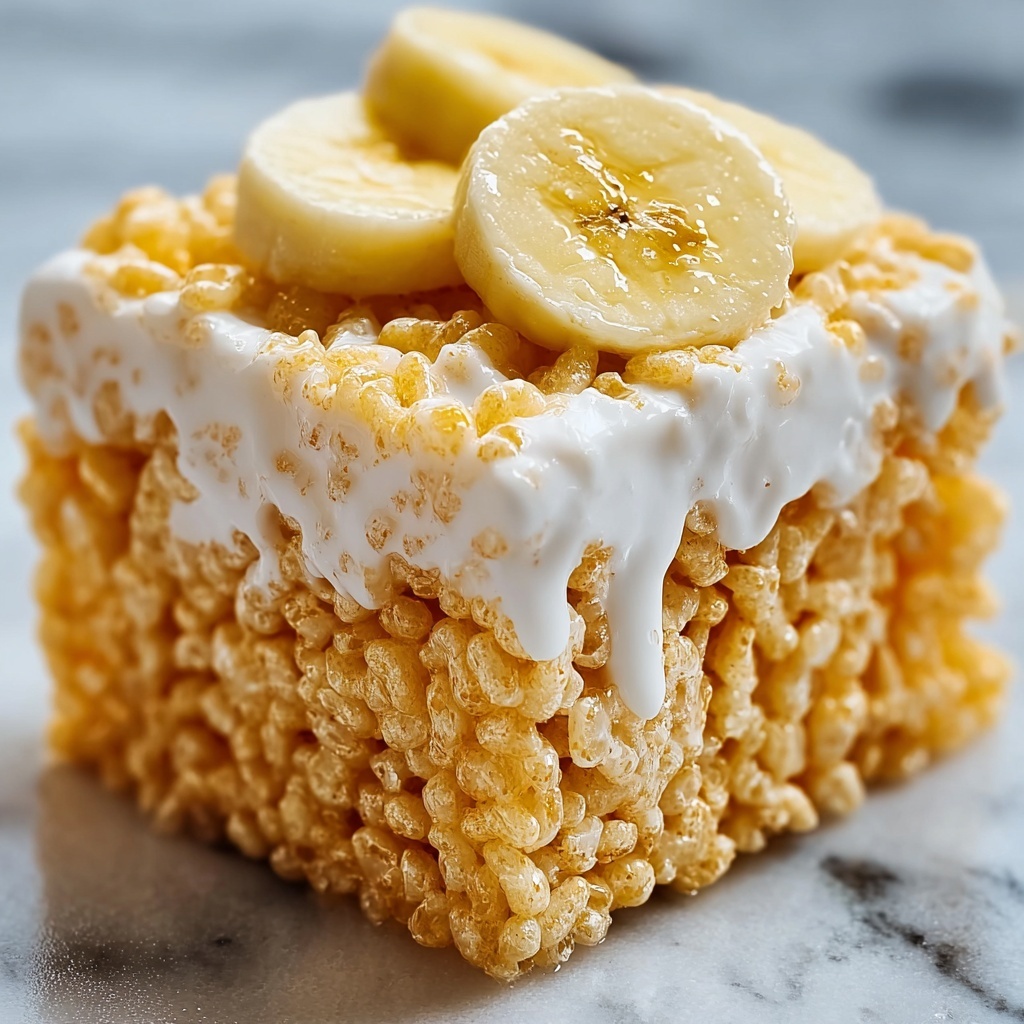 Banana Pudding Rice Krispies Treats Recipe - Recipe Image