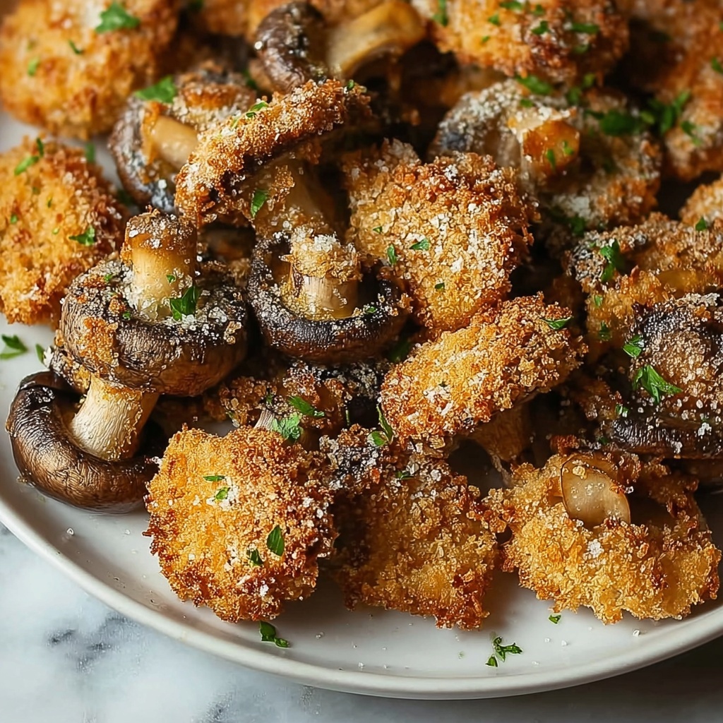 Crispy Breaded Mushrooms Recipe - Recipe Image