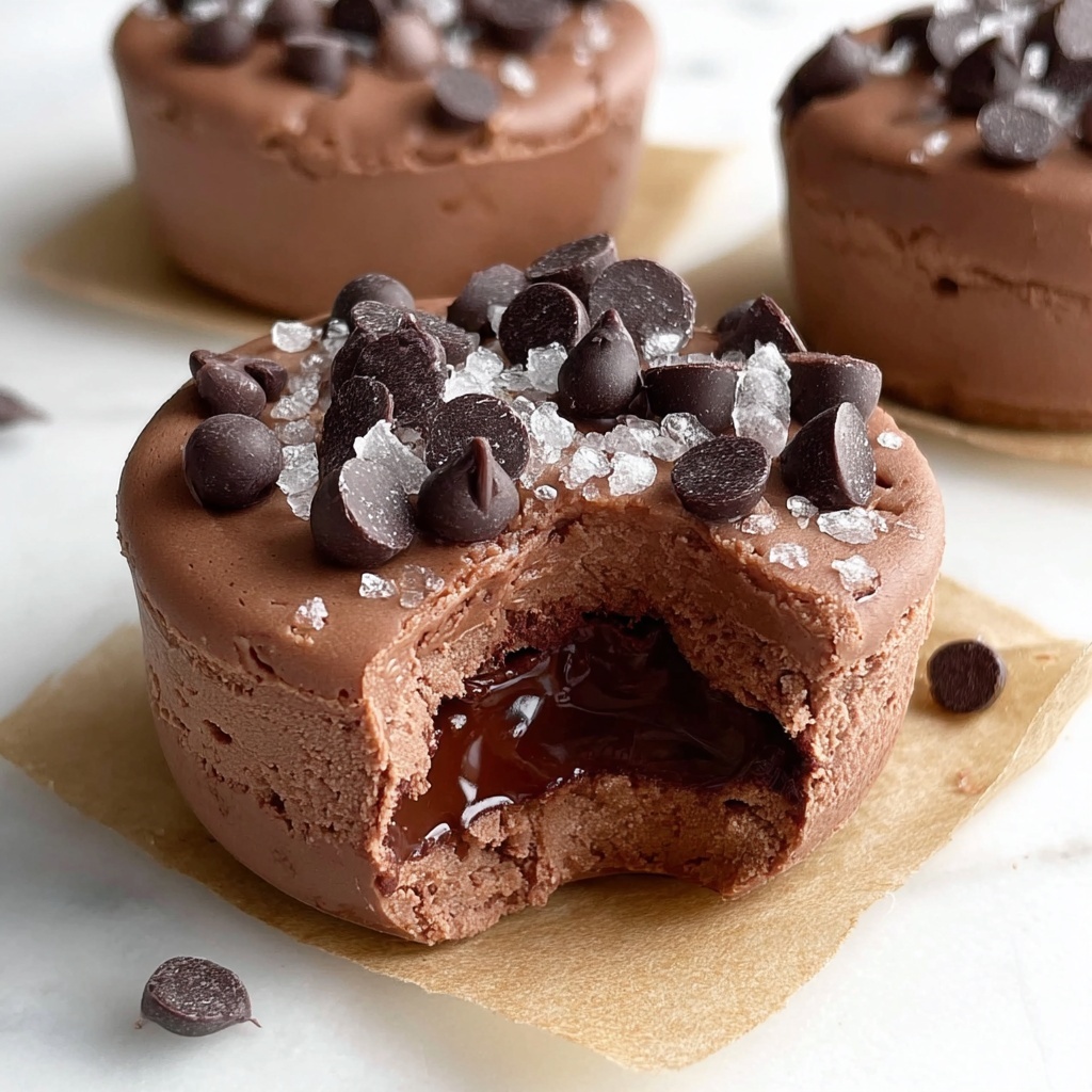 Protein Cookie Dough Chocolate Yogurt Cookies (No Bake + Plant Based!) Recipe - Recipe Image