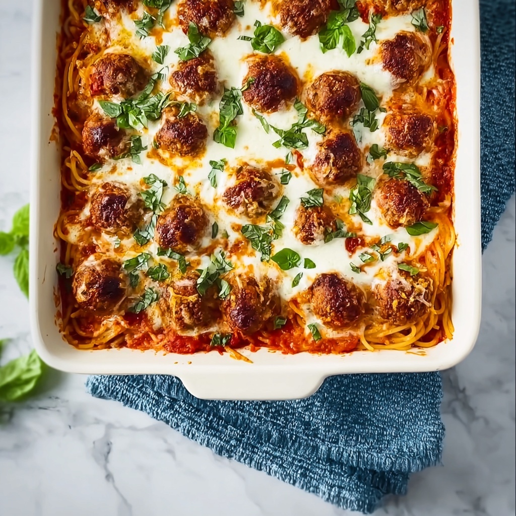 Baked Spaghetti and Meatballs Recipe - Recipe Image