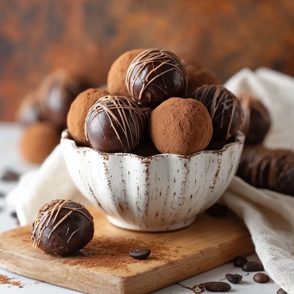 Dark Chocolate Coffee Truffles Recipe - Recipe Image