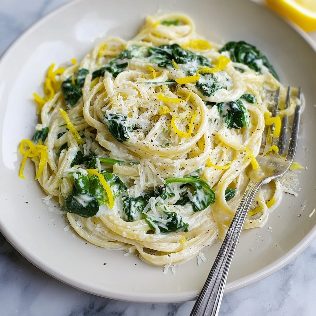 Easy Lemon Ricotta Pasta & Spinach Recipe - Recipe Image