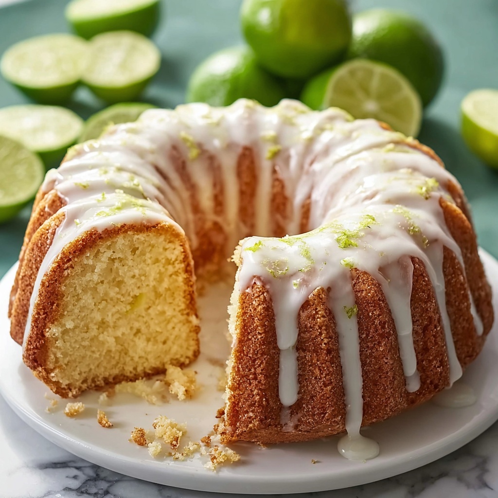 Key Lime Pound Cake with Lime Glaze Recipe - Recipe Image
