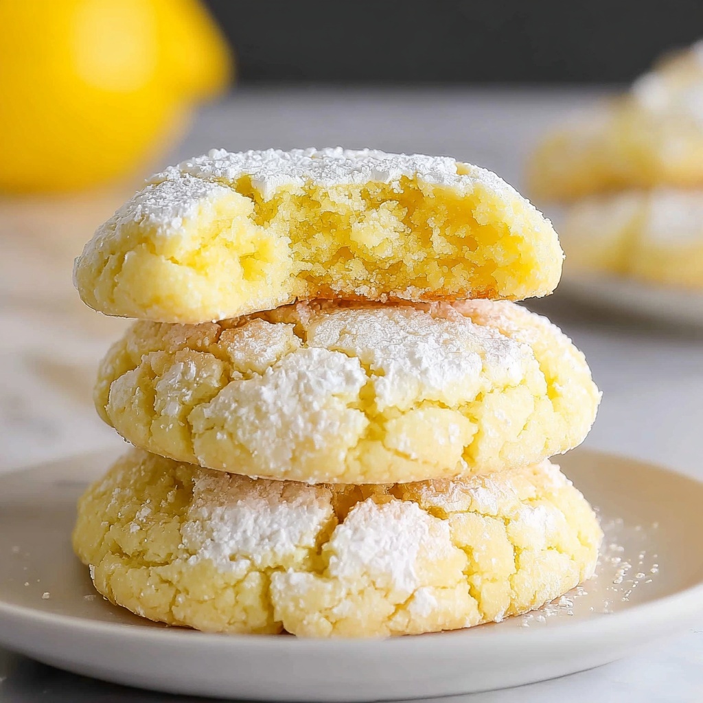 Lemon Cake Box Cookies Recipe - Recipe Image