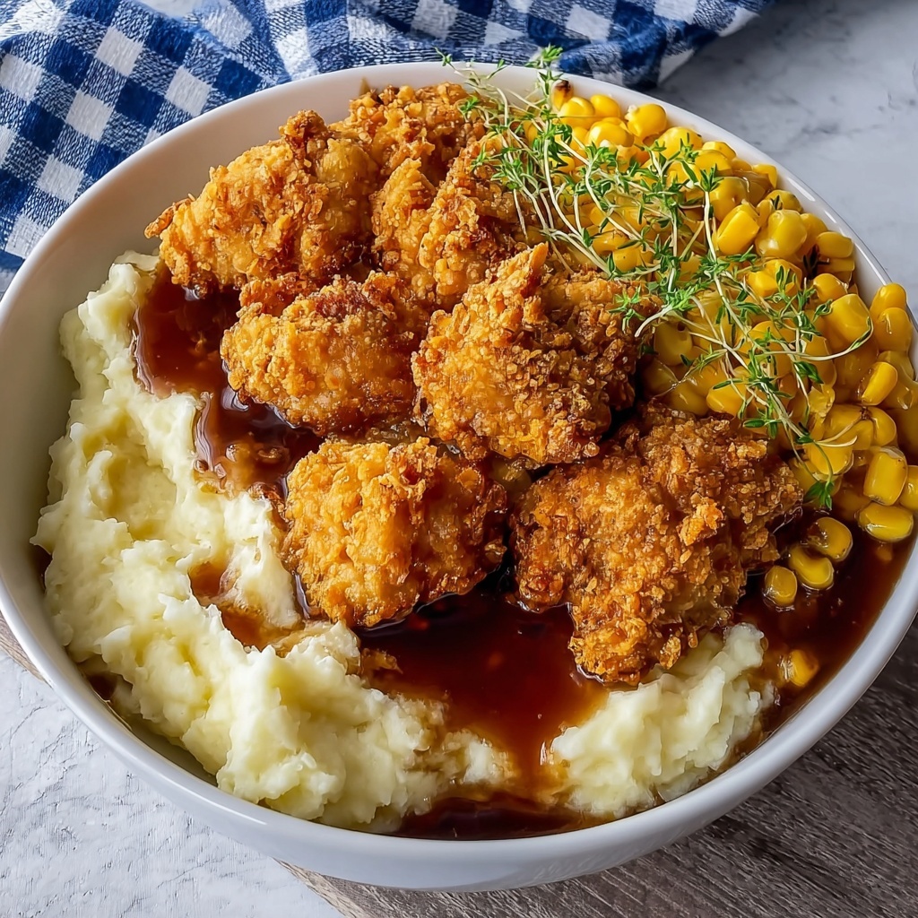 Hearty Southern-Style Crispy KFC Bowls Recipe - Recipe Image