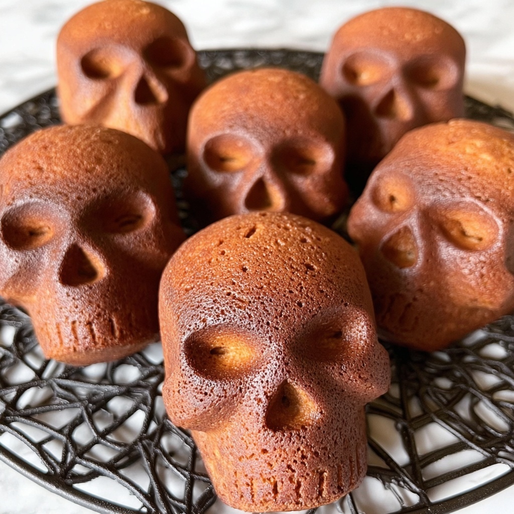 Chocolate Lava Skull Cakes Recipe - Recipe Image