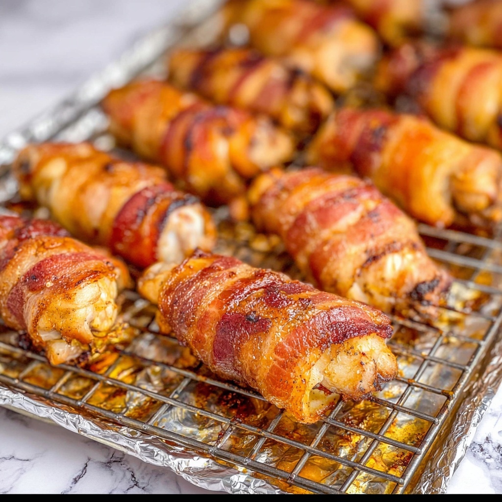 Bacon-Wrapped BBQ Hot Sauce Chicken Wings Recipe - Recipe Image