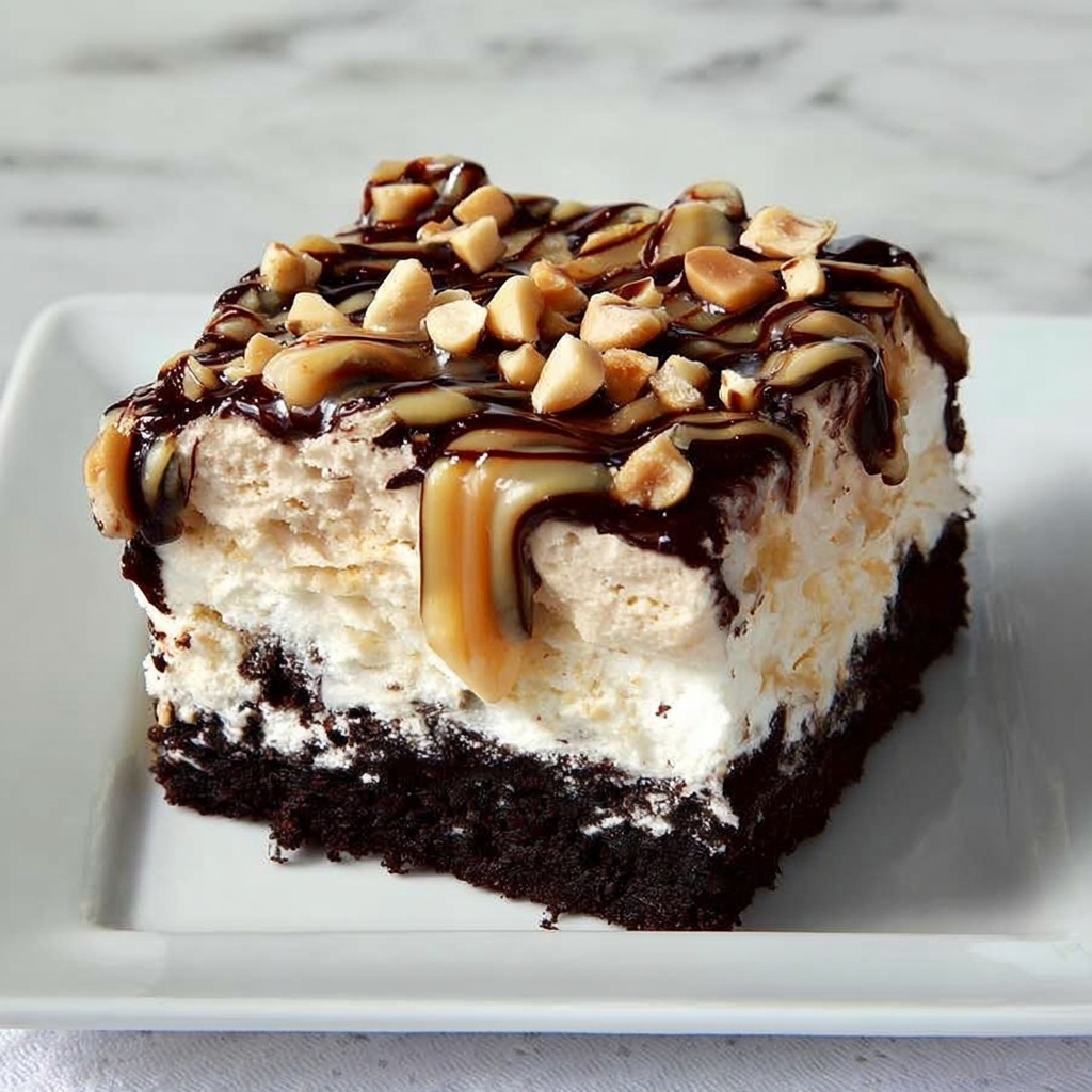 Snickers Poke Cake Recipe - Recipe Image