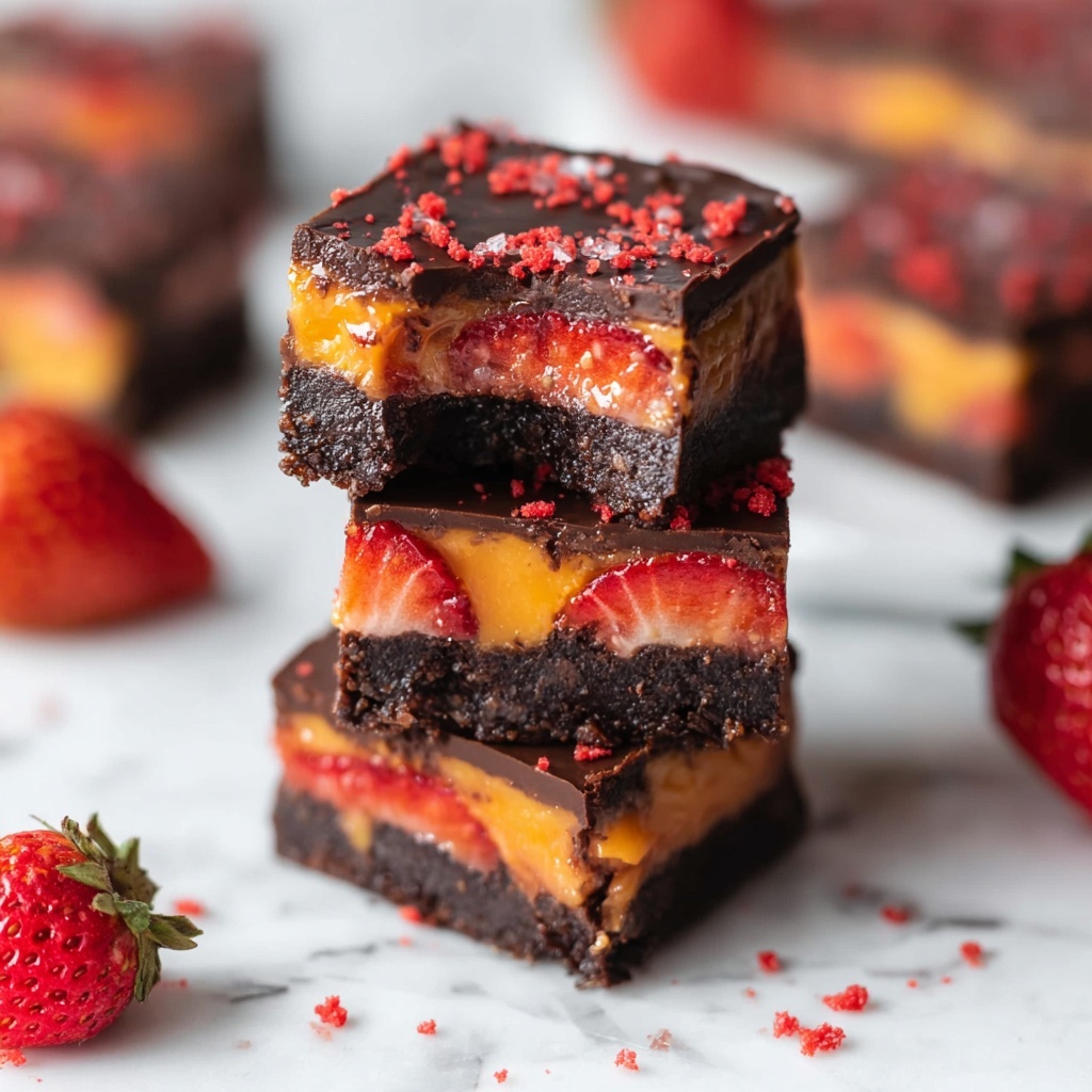 Strawberry Brownies Recipe - Recipe Image