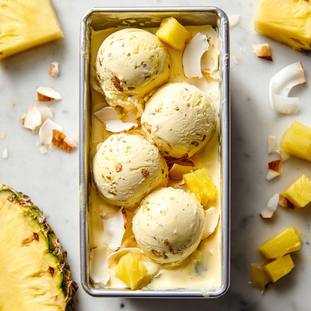 Pina Colada Ice Cream Recipe - Recipe Image