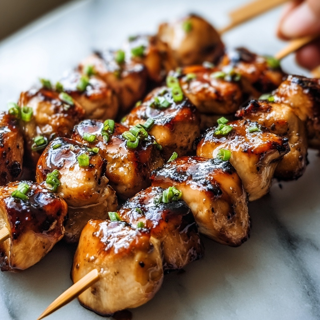 Chicken Yakitori Skewers with Soy-Mirin Glaze Recipe - Recipe Image