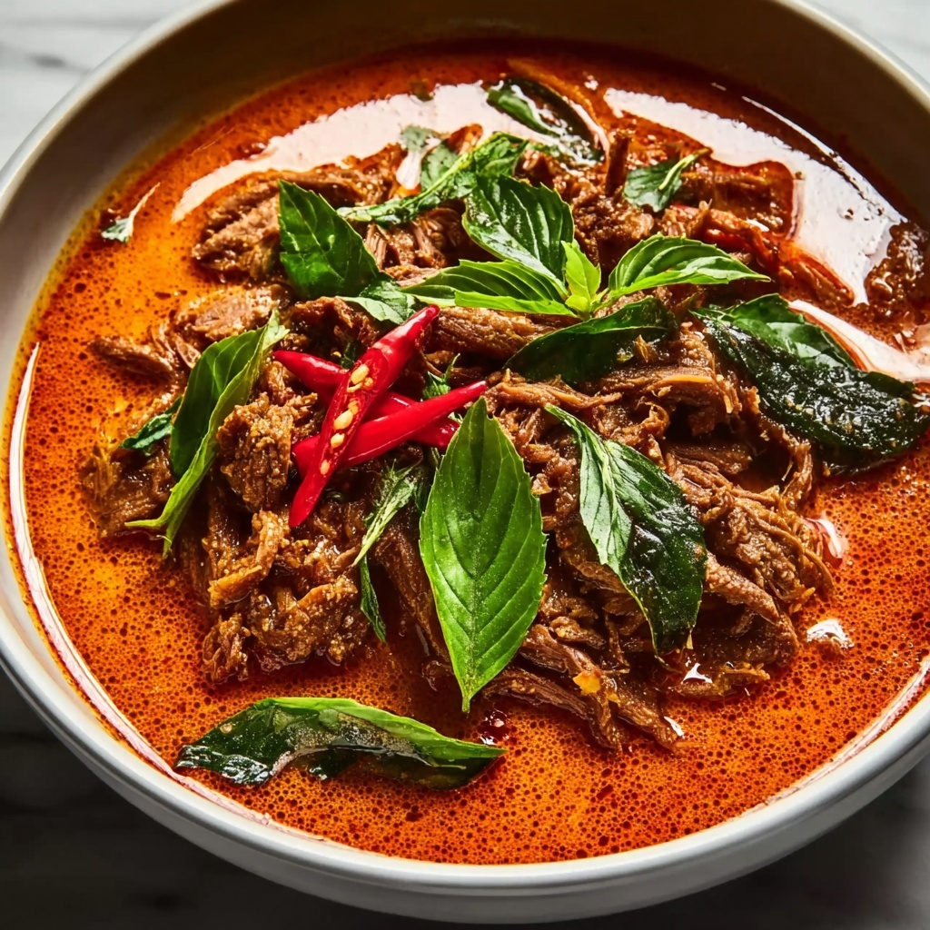 Coconut Red Curry Drip Beef Recipe - Recipe Image