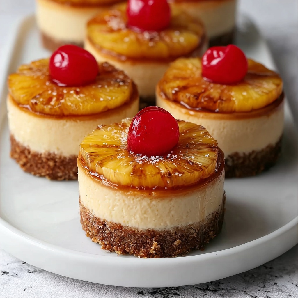 Mini Pineapple Upside-Down Cheesecakes Recipe - Recipe Image