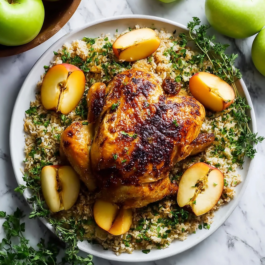 Apple Cider Glazed Roast Chicken Recipe - Recipe Image