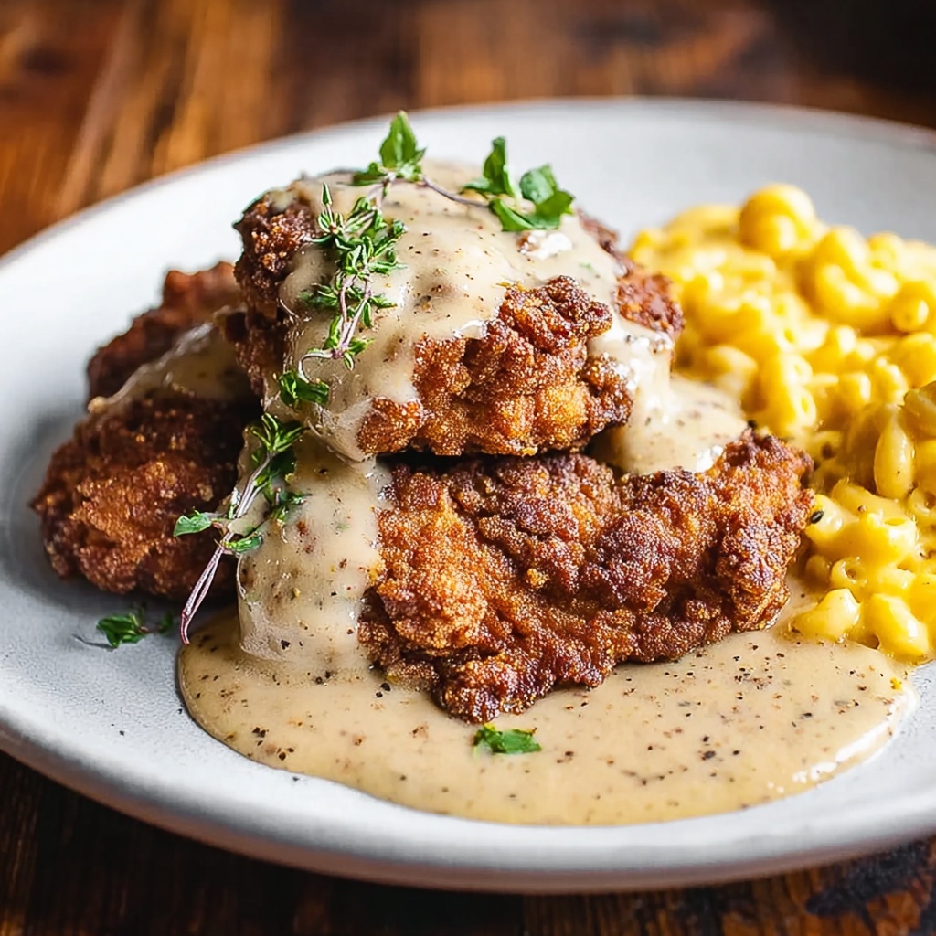 Country Fried Steak with Creamy Gravy Recipe - Recipe Image