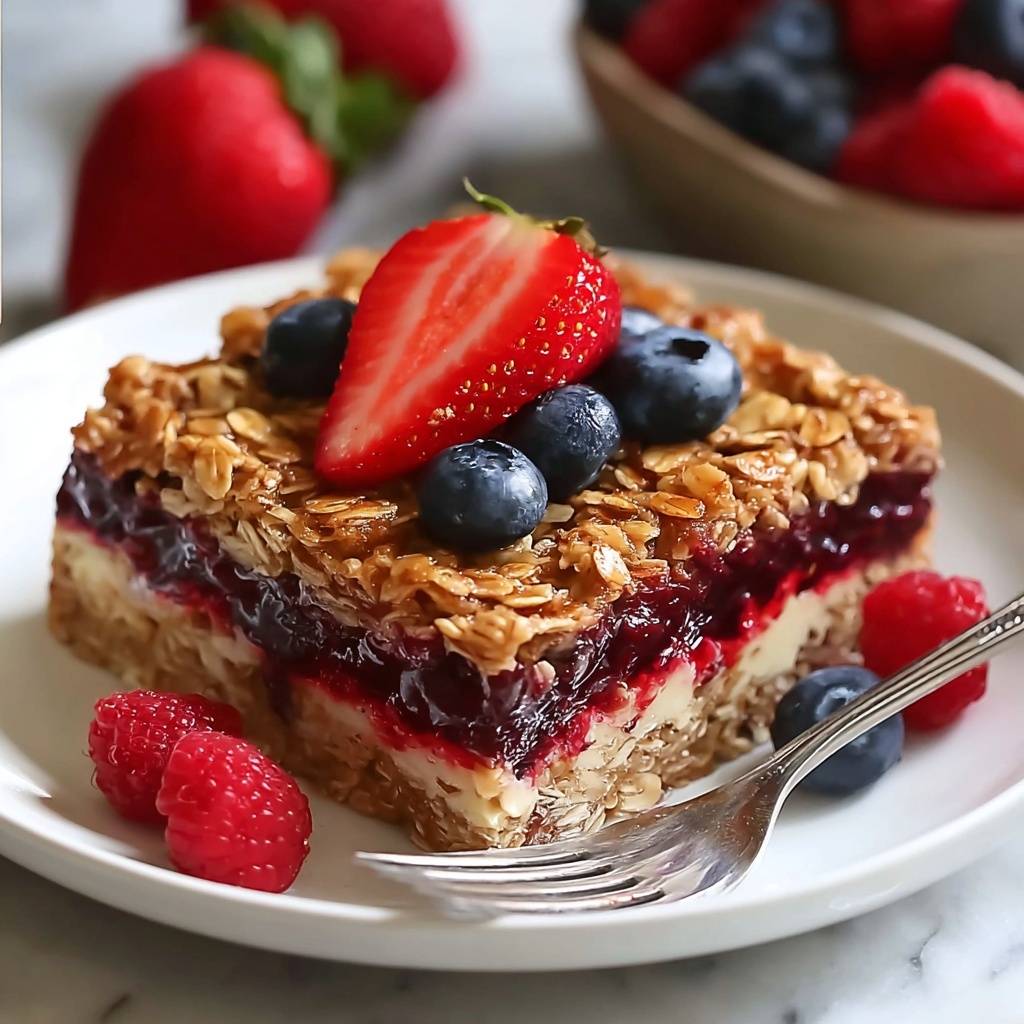 Mixed Berry Baked Oatmeal Recipe - Recipe Image