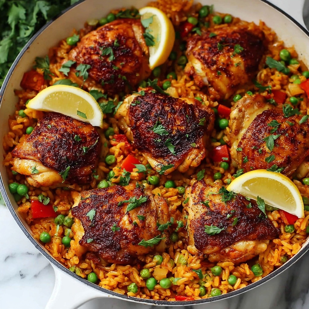 One Pan Spanish Chicken and Rice Recipe - Recipe Image
