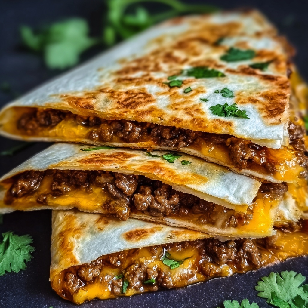 Spicy Beef Quesadillas Recipe - Recipe Image